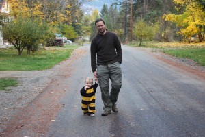 Cutest bee with Daddy